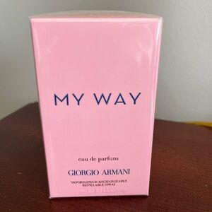 3 oz  90 ml Giorgio Armani My Way Eau de Parfum - Pink and Blue. NEVER OPENED!